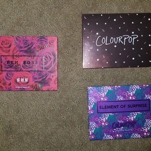 Barely used colour pop trio